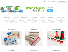 Tablet Screenshot of meringuedesigns.net